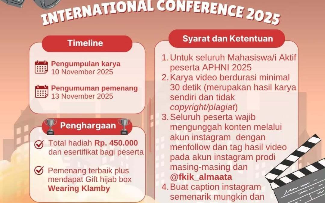 UAA Gelar Lomba Video Kreatif pada 7th APHNI International Conference 2025