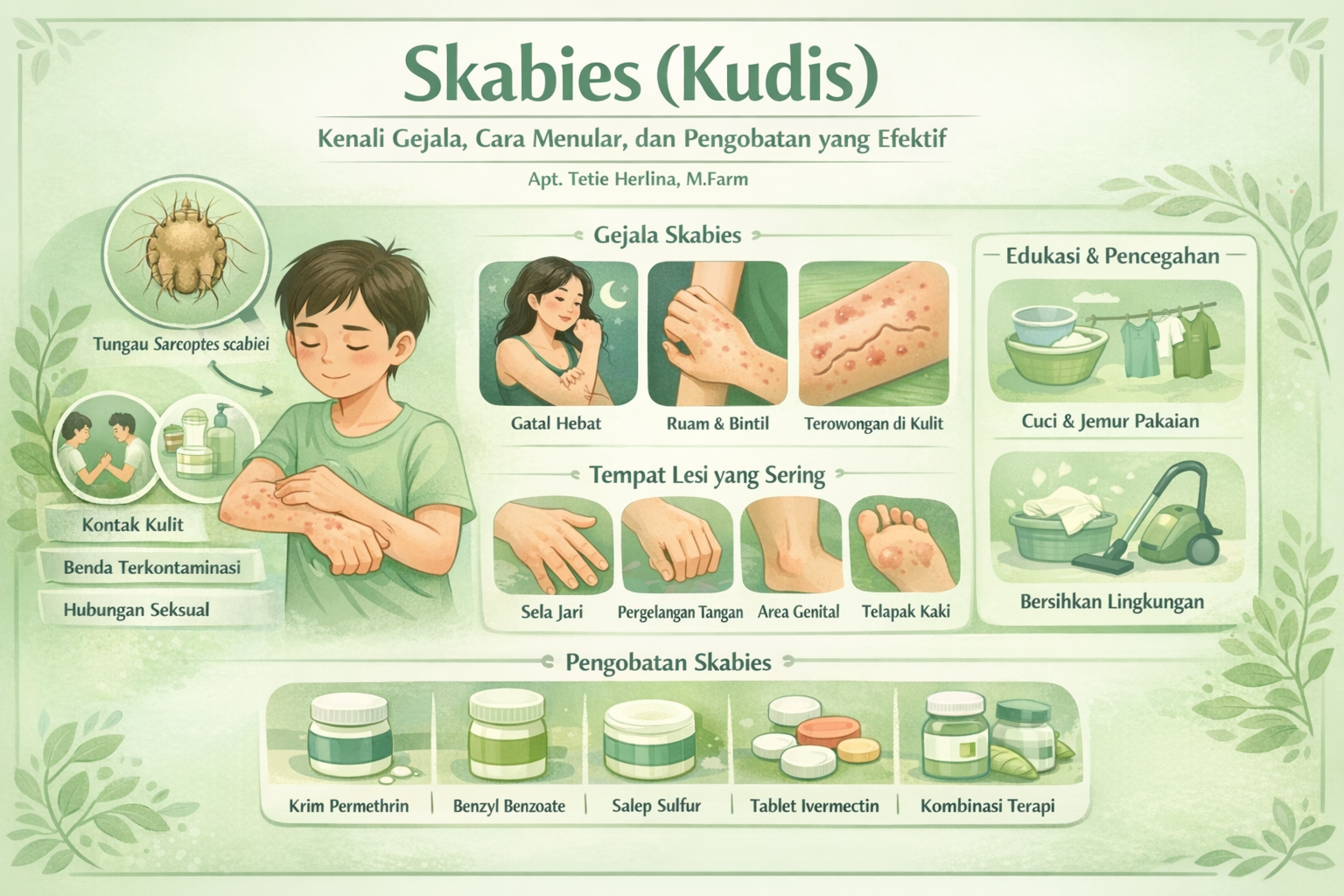 Skabies (Kudis): Kenali Gejala, Cara Menular, dan Pengobatan yang Efektif