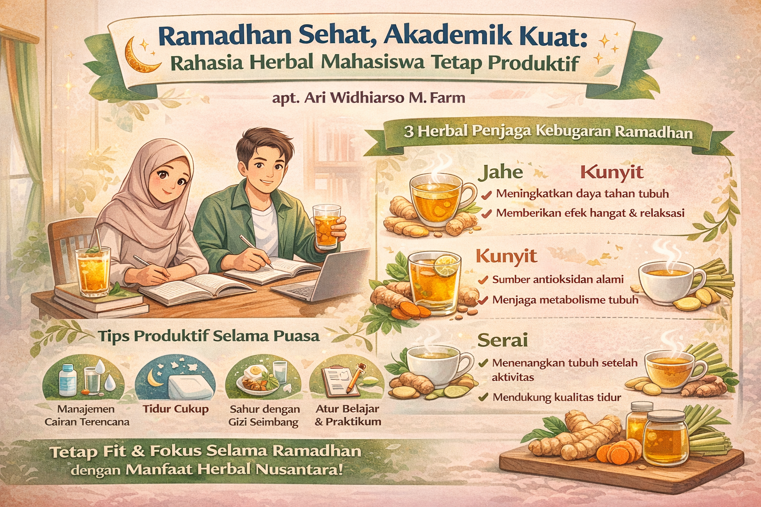 Ramadhan Sehat, Akademik Kuat: Rahasia Herbal Mahasiswa Tetap Produktif