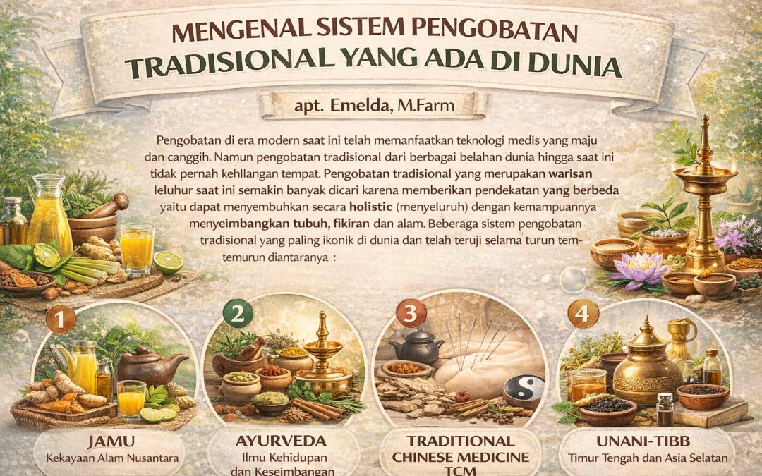 MENGENAL SISTEM PENGOBATAN TRADISIONAL YANG ADA DI DUNIA apt.Emelda,M.Farm