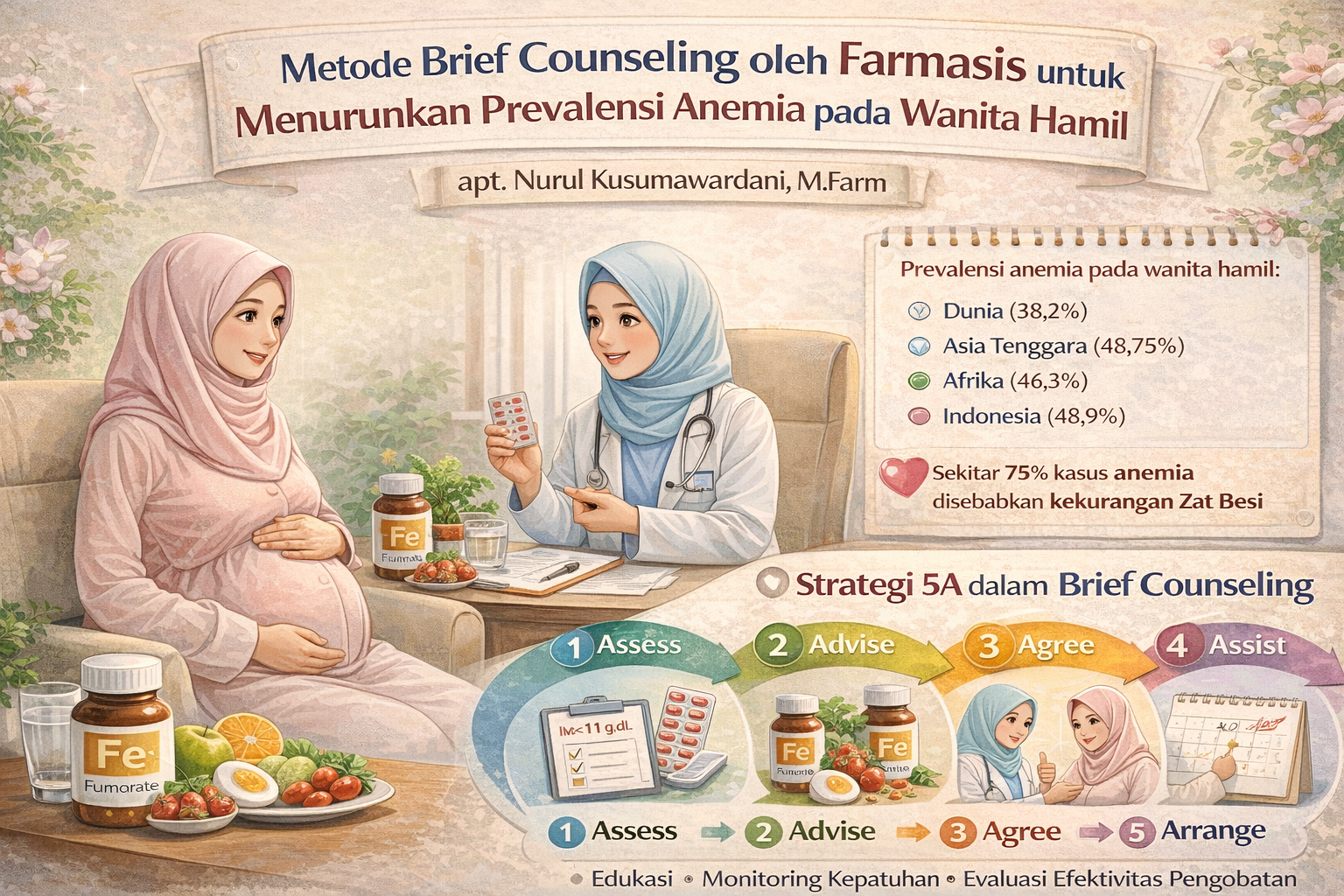 Metode Brief Counseling oleh Farmasis untuk Menurunkan Prevalensi Anemia pada Wanita Hamil