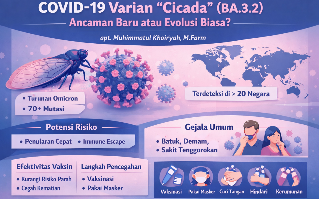 COVID-19 Varian “Cicada” (BA.3.2): Ancaman Baru atau Evolusi Biasa?