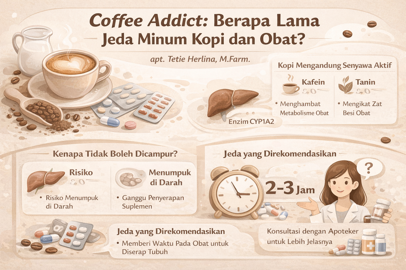 Coffee Addict: Berapa Lama Jeda Minum Kopi dan Obat?