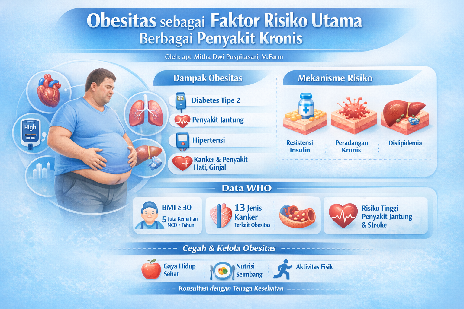 “Obesitas sebagai Faktor Risiko Utama Berbagai Penyakit Kronis”