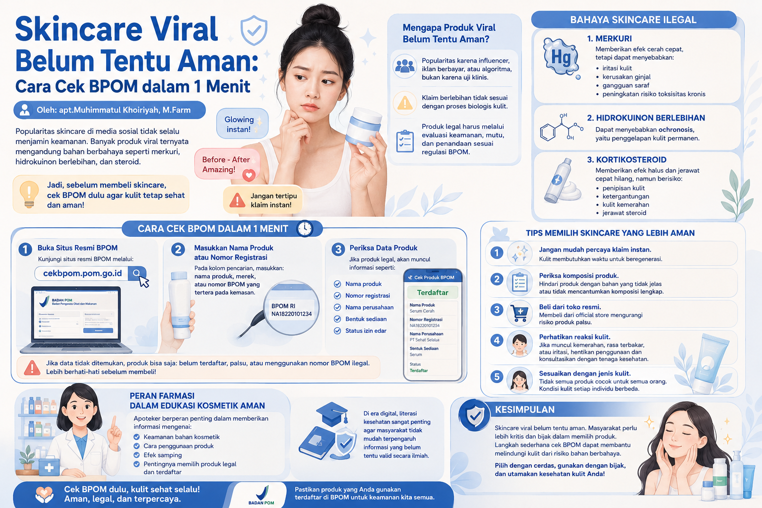 Skincare Viral Belum Tentu Aman: Cara Cek BPOM dalam 1 Menit