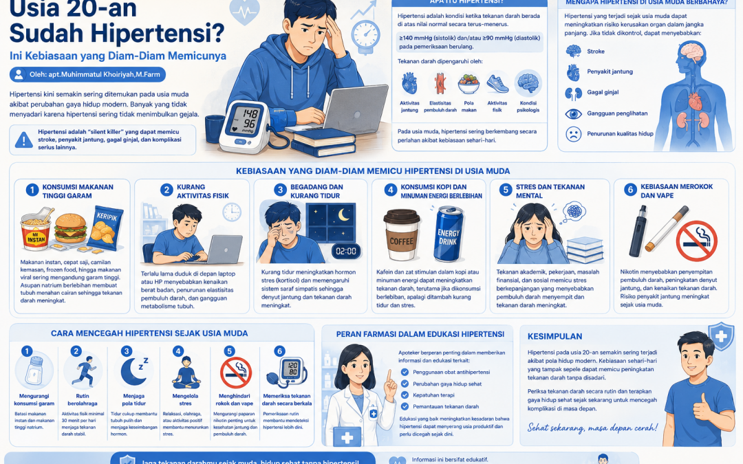 Usia 20-an Sudah Hipertensi? Ini Kebiasaan yang Diam-Diam Memicunya