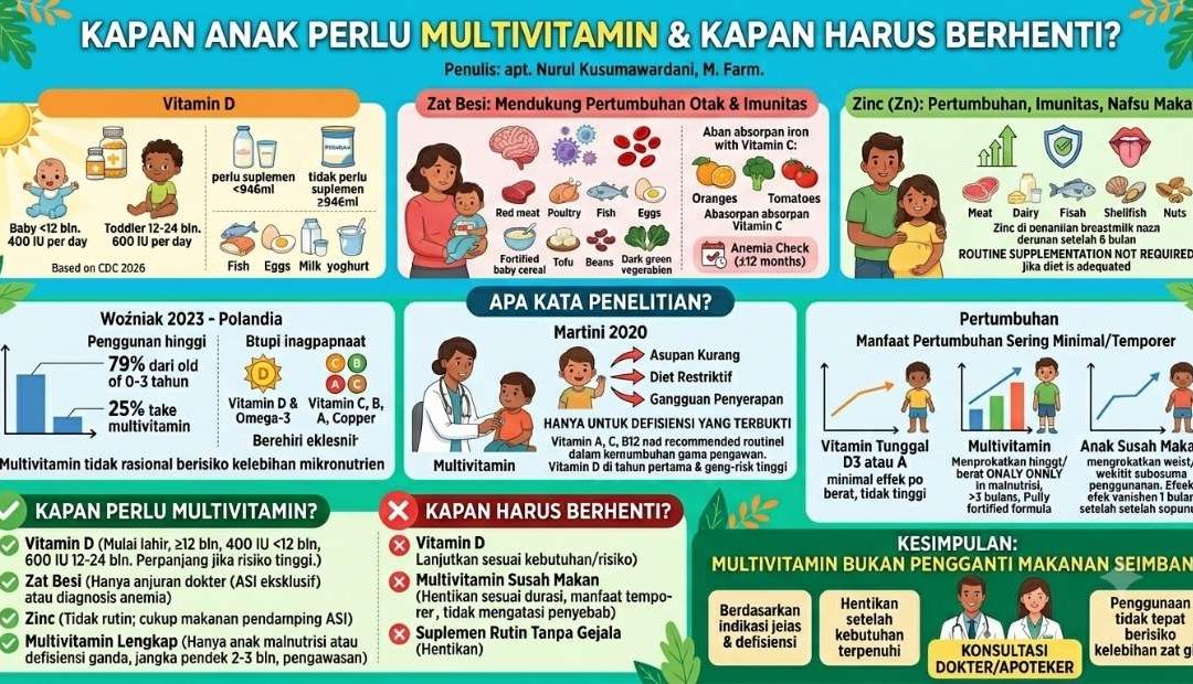 Kapan Anak Perlu Multivitamin dan Kapan Harus Berhenti?