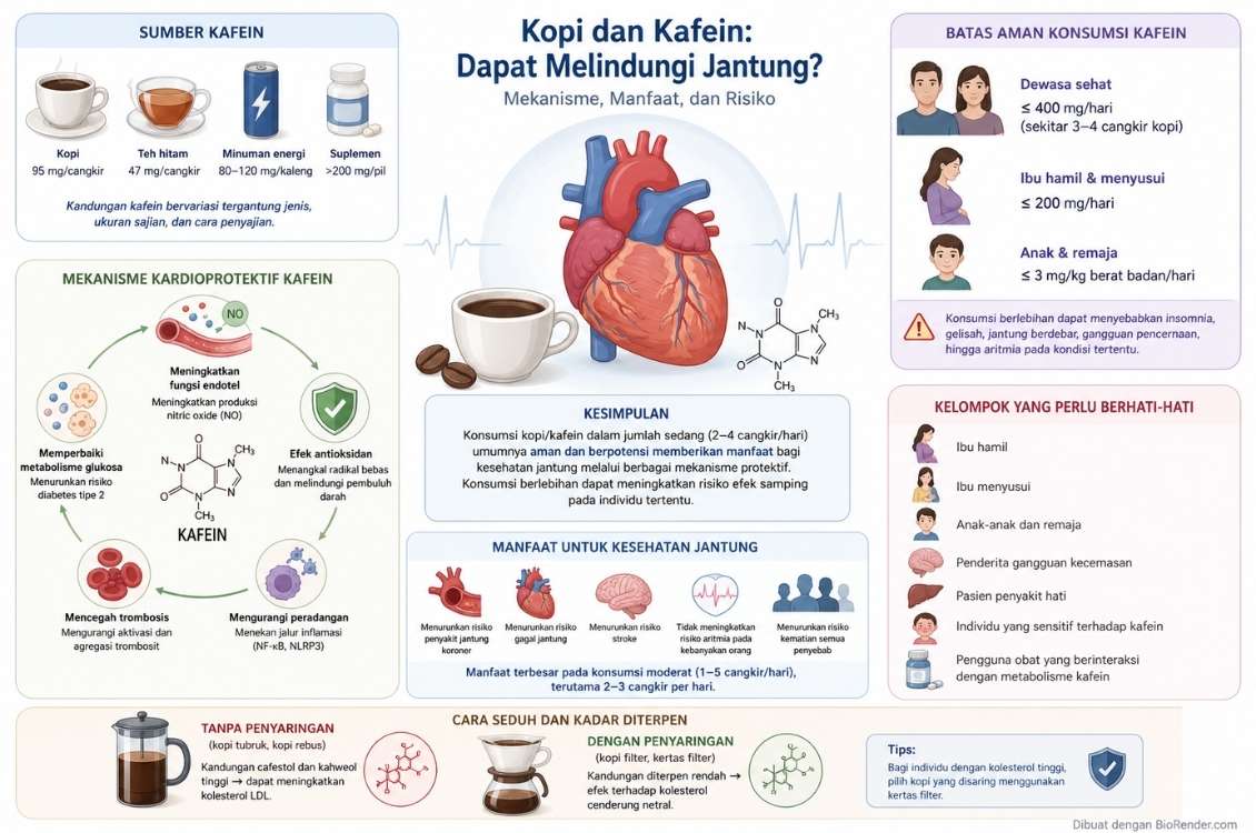 Kopi dan Kafein: Benarkah Dapat Melindungi Jantung?