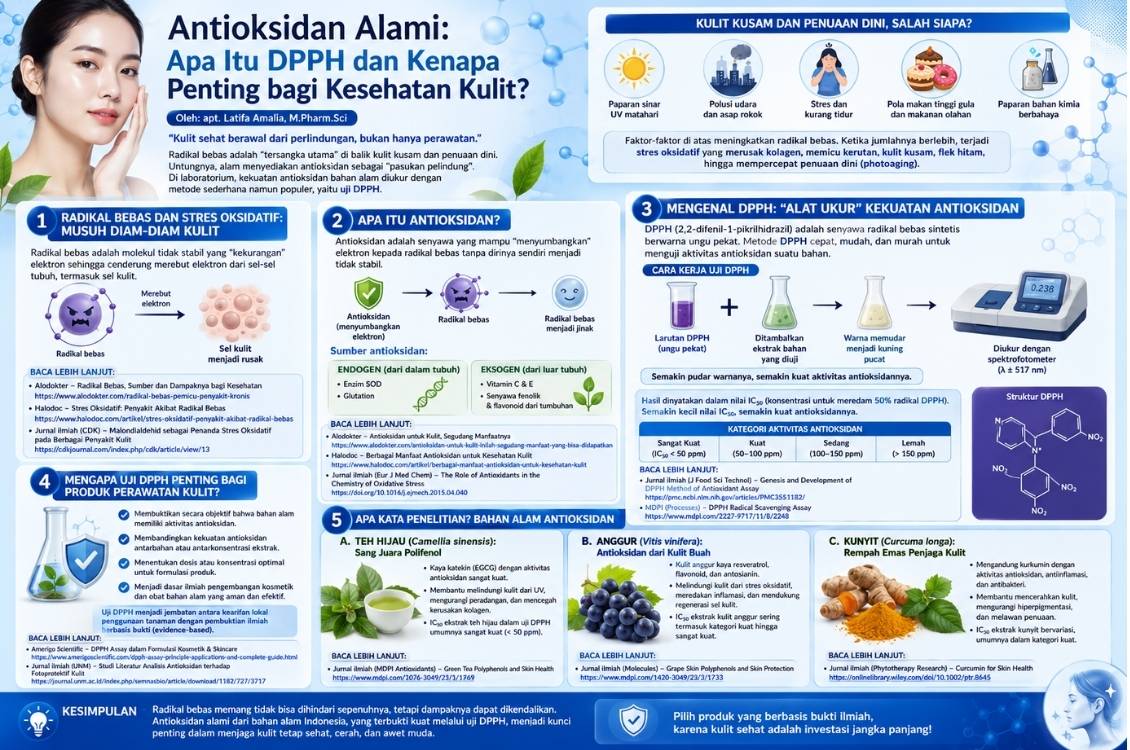 Antioksidan Alami: Apa Itu DPPH dan Kenapa Penting bagi Kesehatan Kulit?